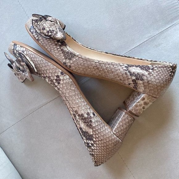 Prada heels ST Pitone Roccia Snake print heels sz 38.5 - Picture 8 of 12